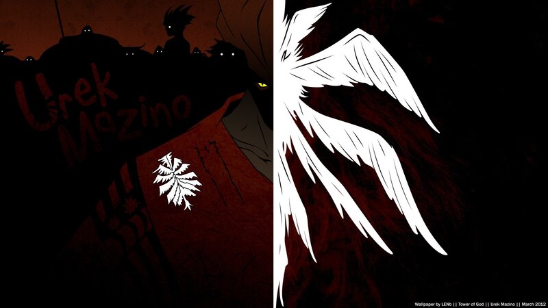 Dark Figure with Wings — Black