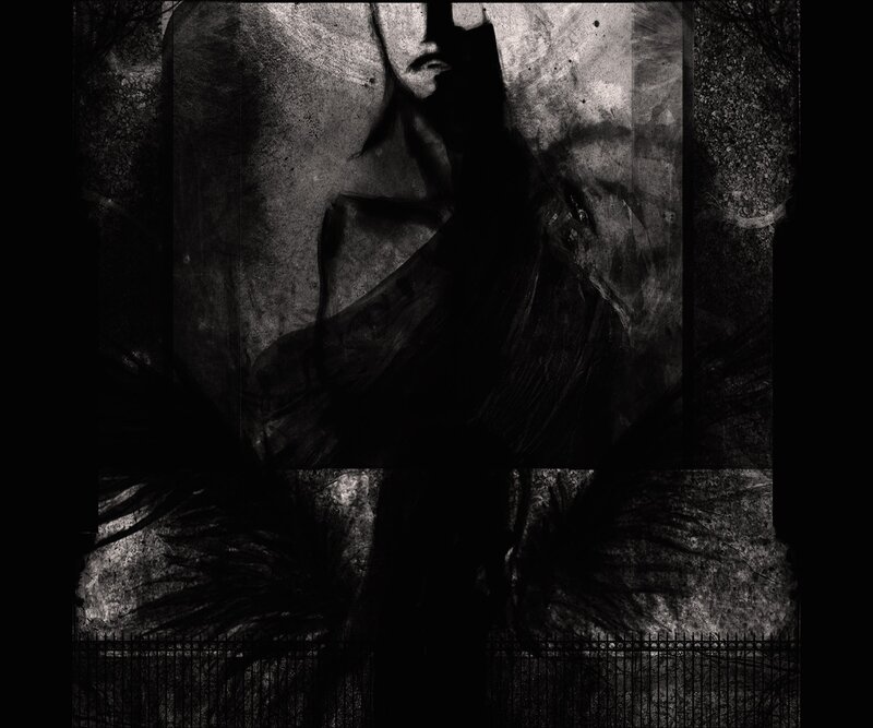dark figure with wings