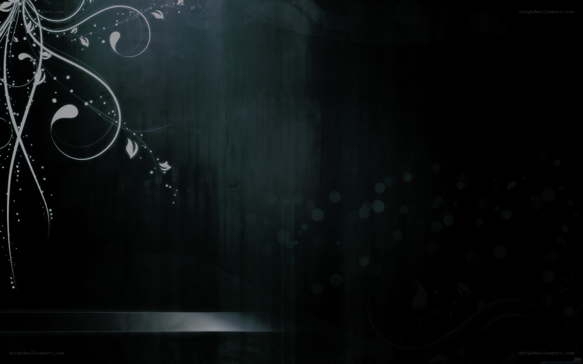 dark floral abstract background