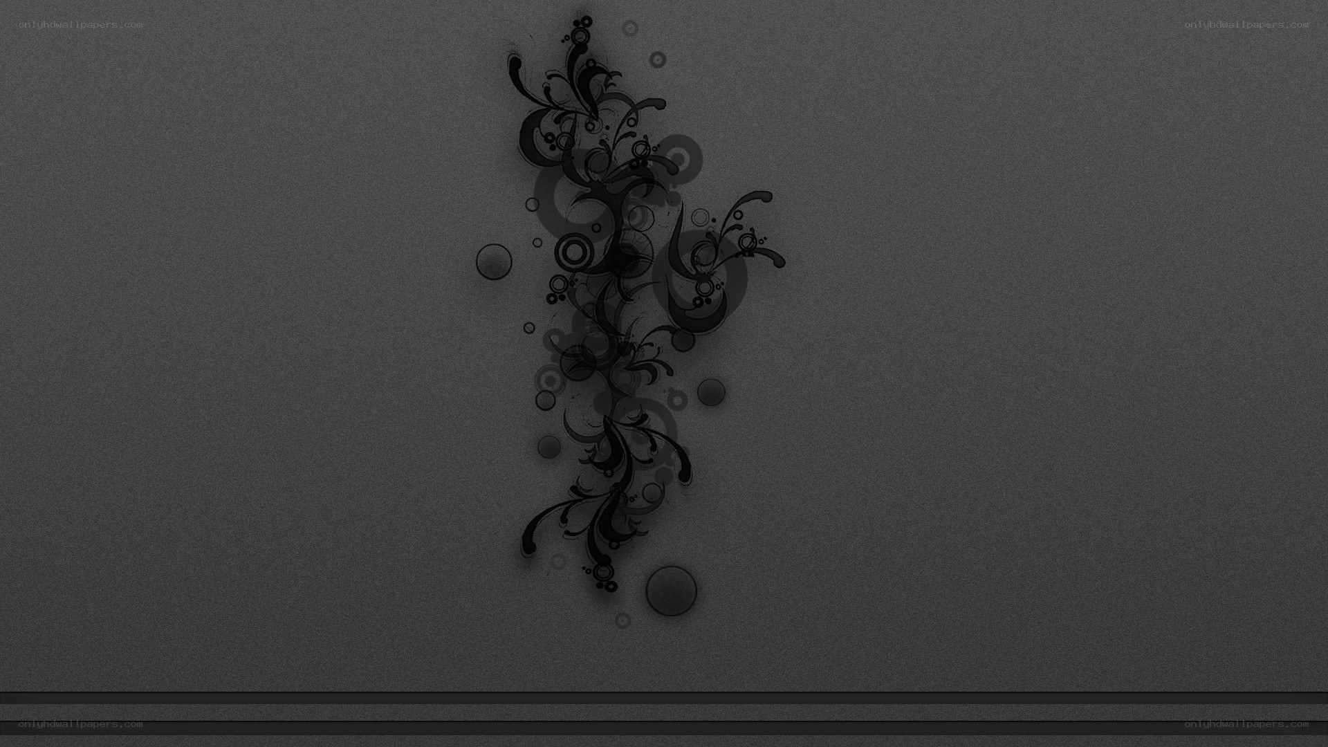 dark floral abstract design