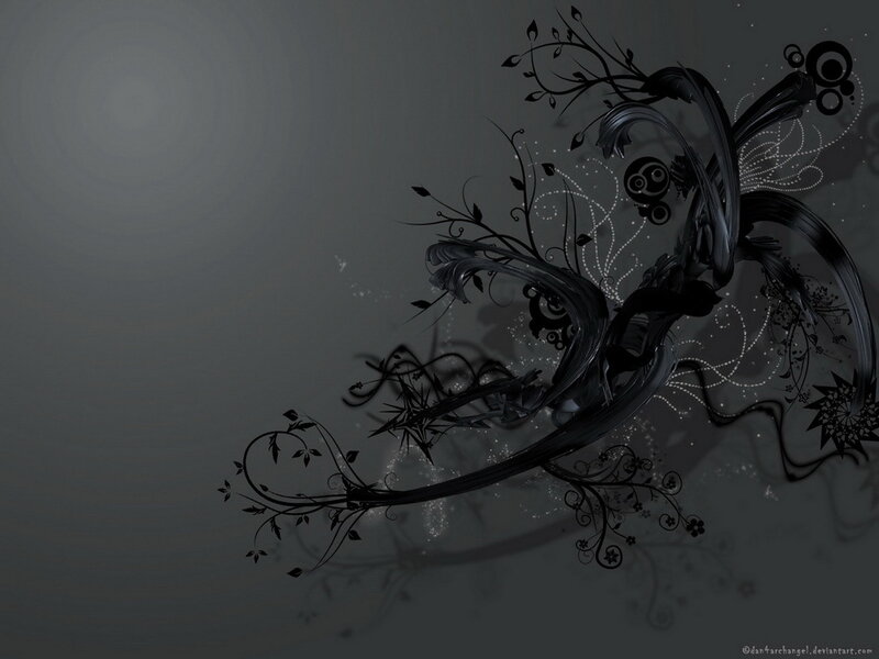 dark floral abstract design