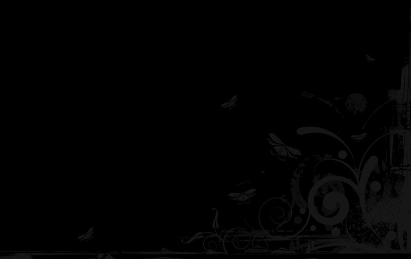 dark floral butterfly design