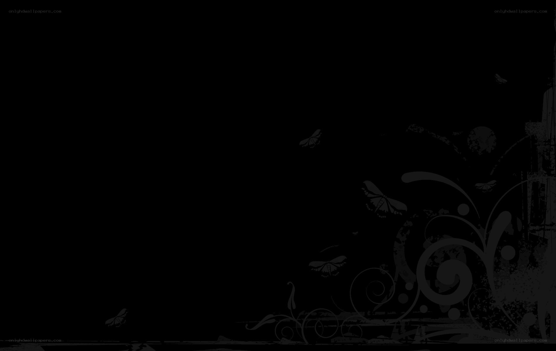 dark floral butterfly design