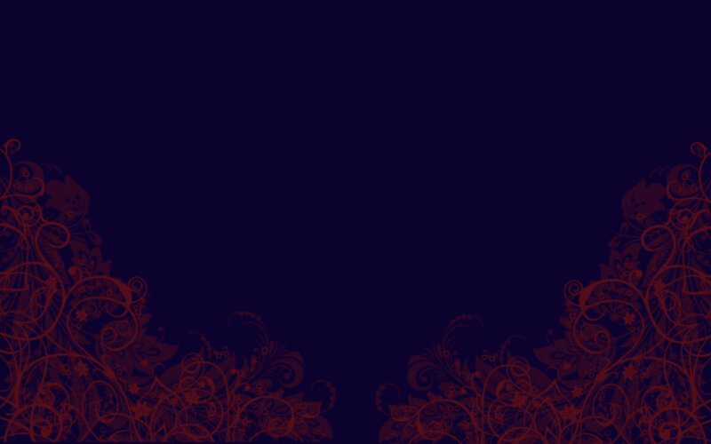 dark floral corner design