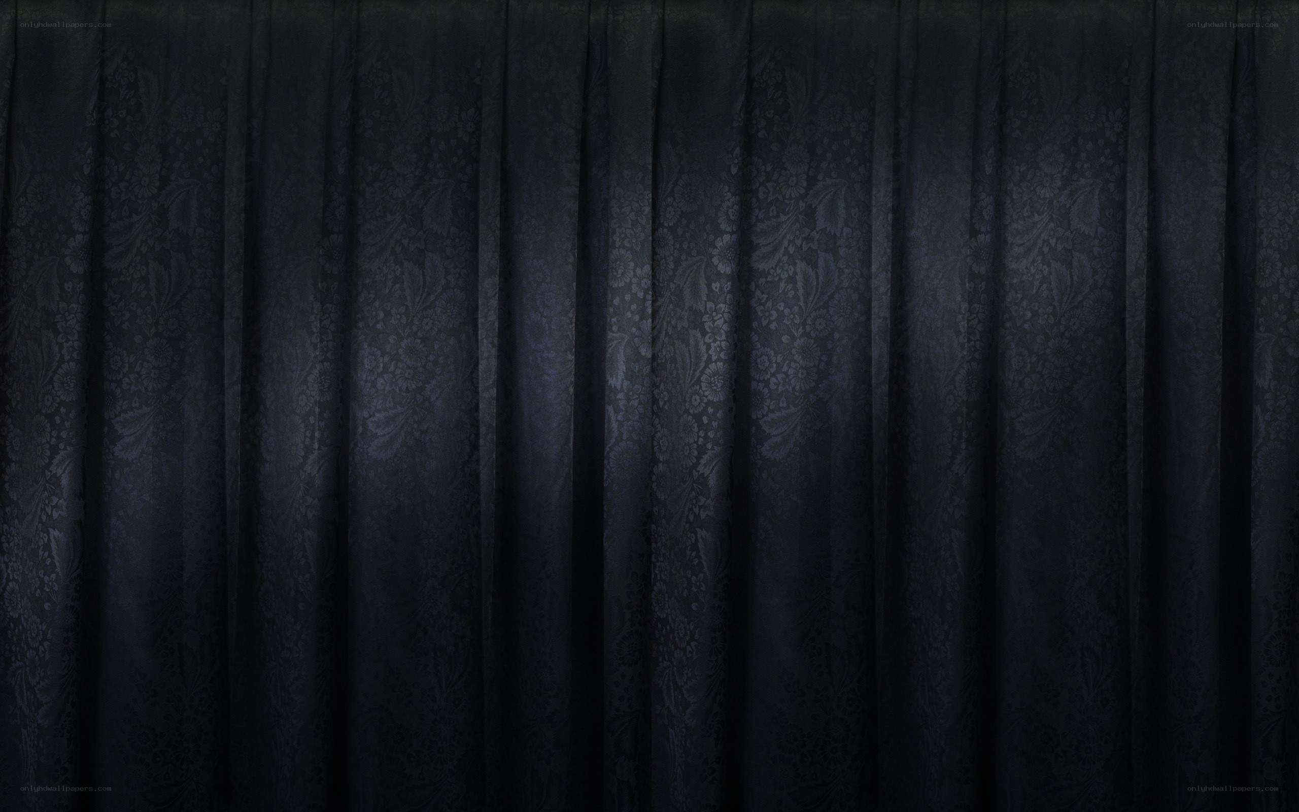 dark floral curtain texture