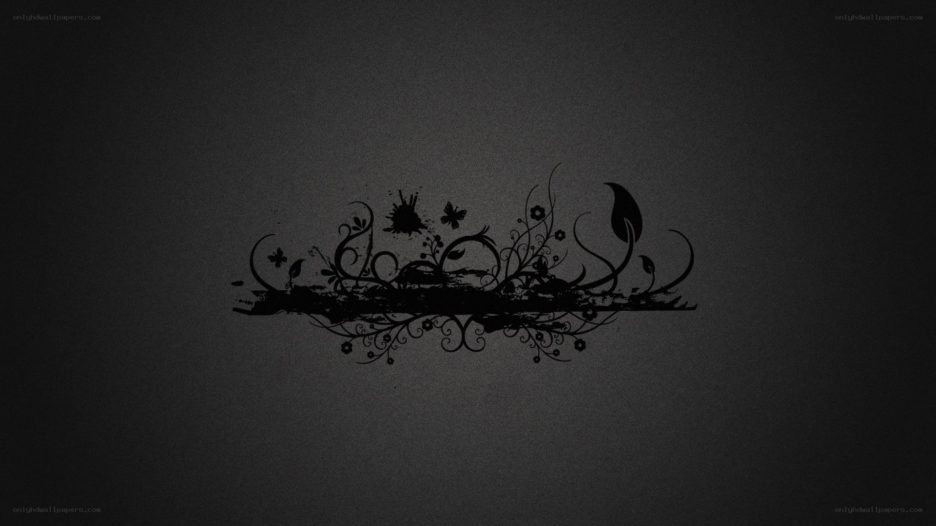 dark floral design wallpaper