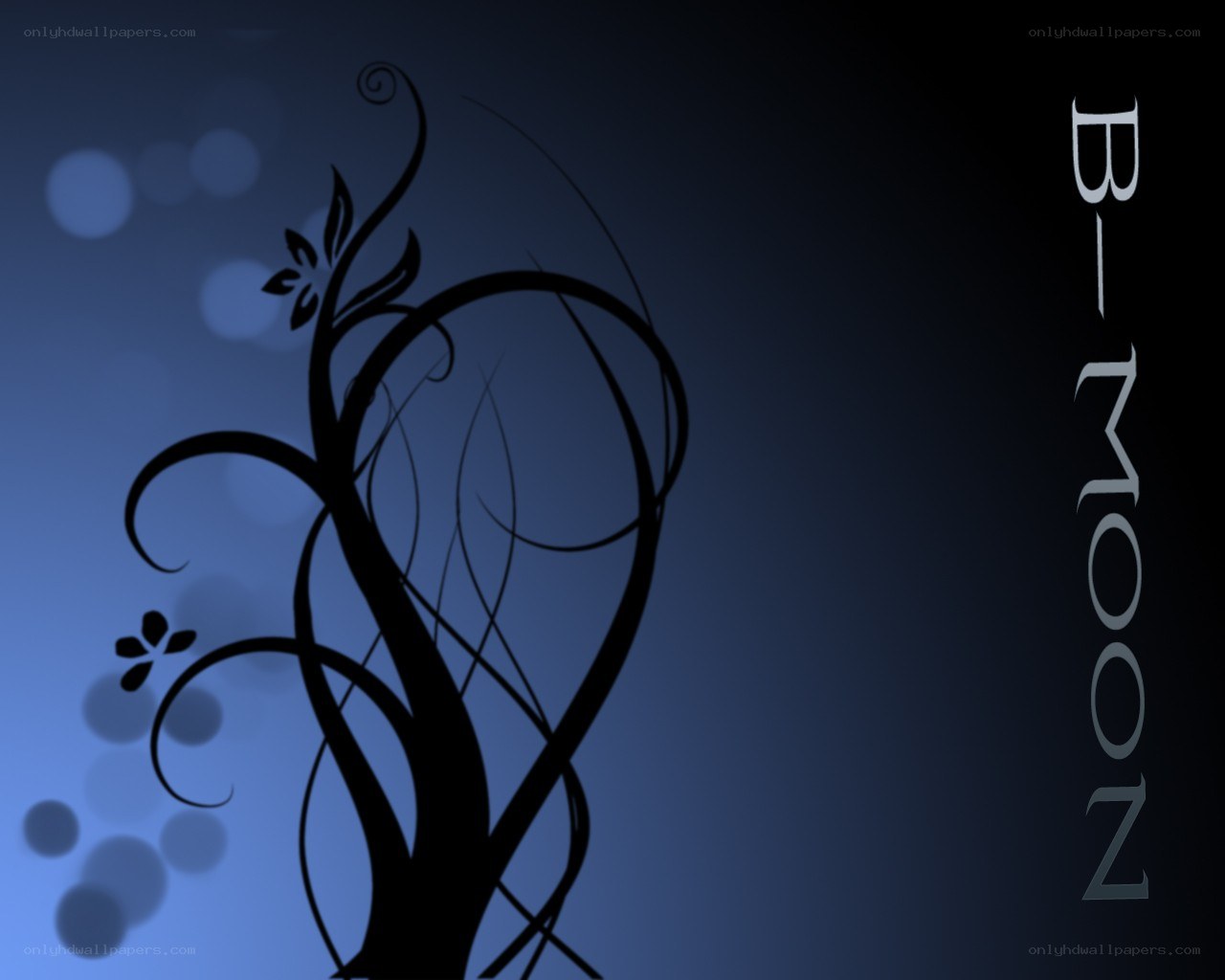 dark floral design with text