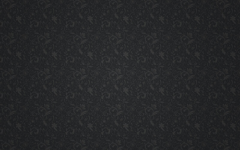 Dark Floral Pattern — Black, Neutral, Abstract, Swirls
