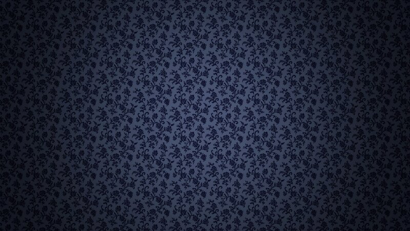 Dark Floral Pattern — Blue, Calm