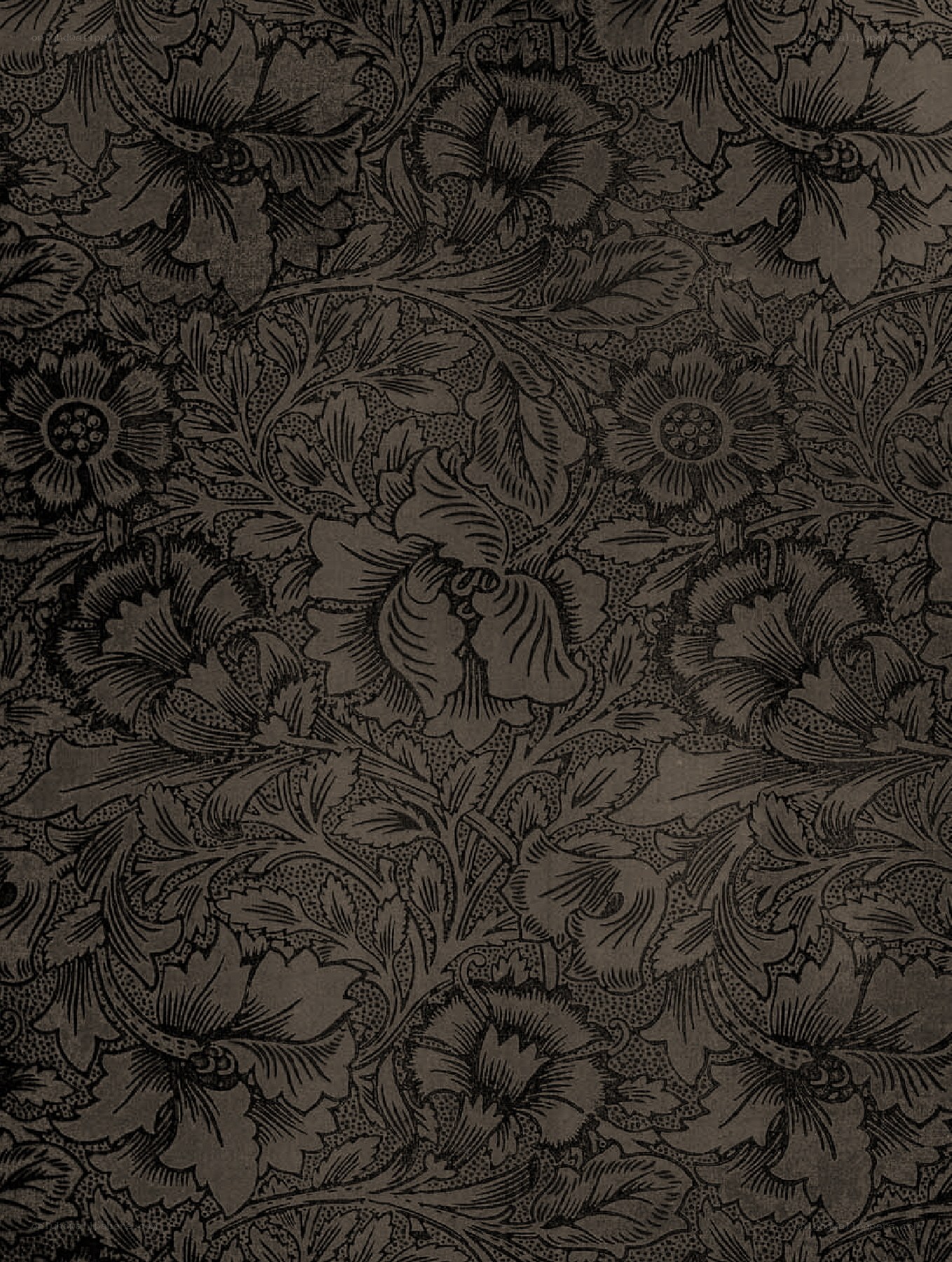 dark floral pattern design
