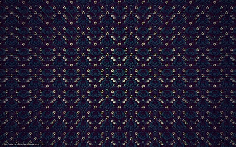 Dark Floral Pattern — Purple