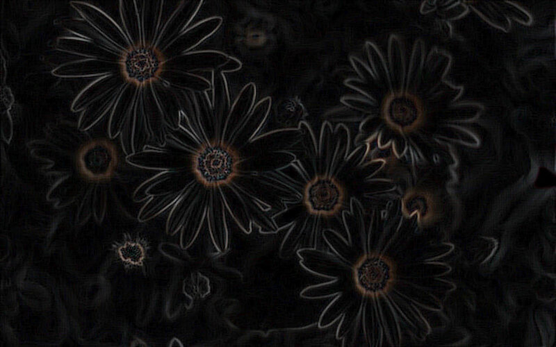 dark floral pattern