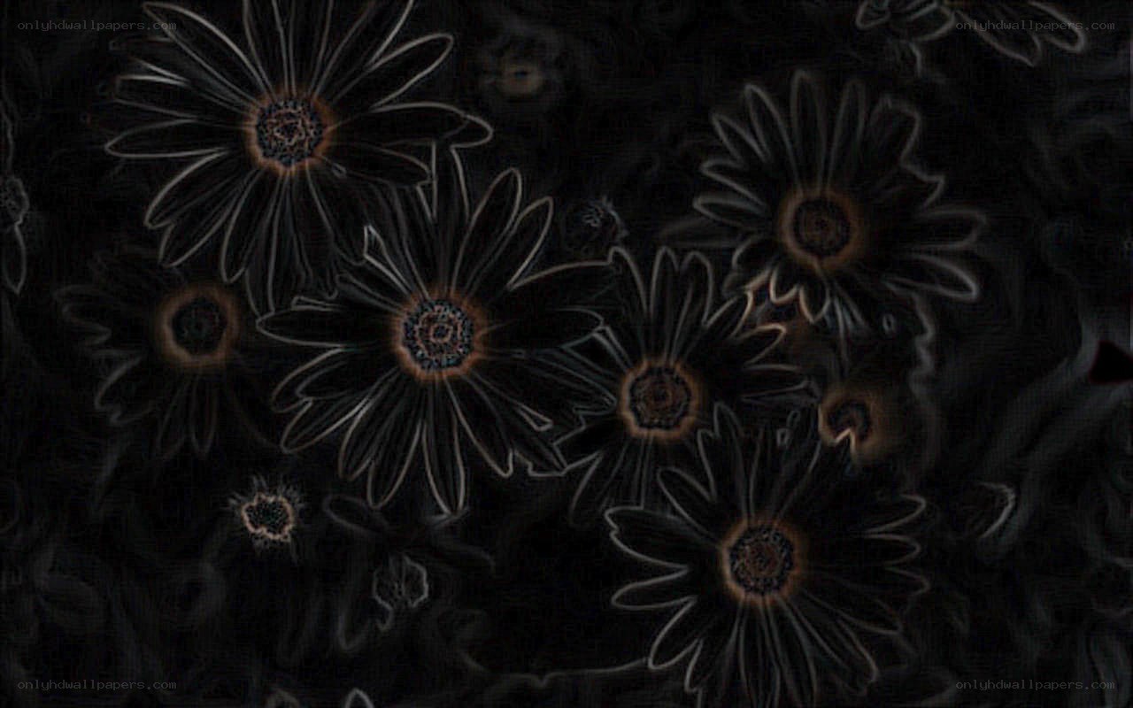 dark floral pattern