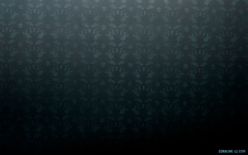 Dark Floral Wallpaper — Black, Digital Art