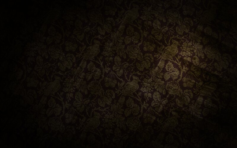 Dark Floral Wallpaper — Black