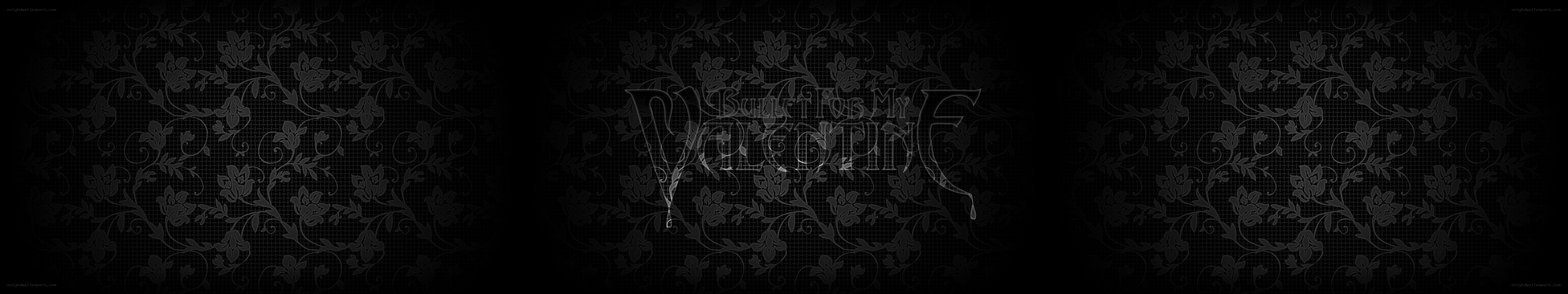 dark floral wallpaper with text