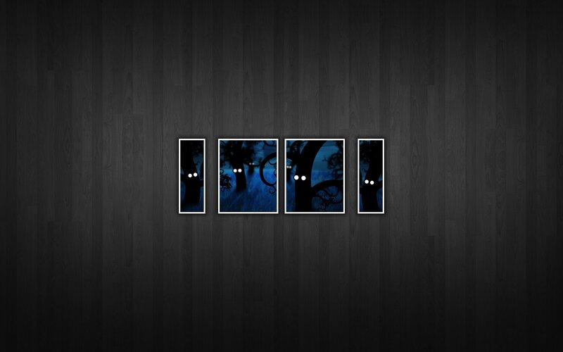 dark forest art panels