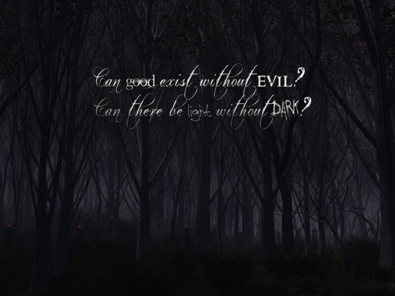 Dark Forest at Night — Black, Digital Art
