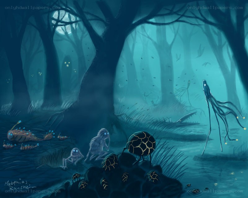 Dark forest creatures
