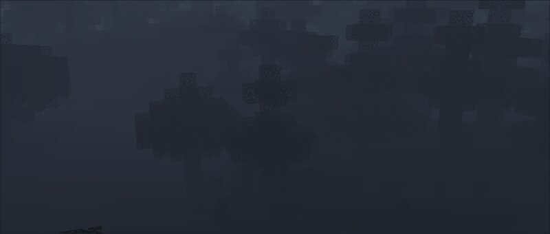 Dark Forest in Fog — Gray
