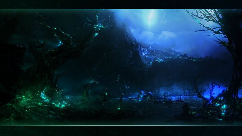 Dark Forest Landscape