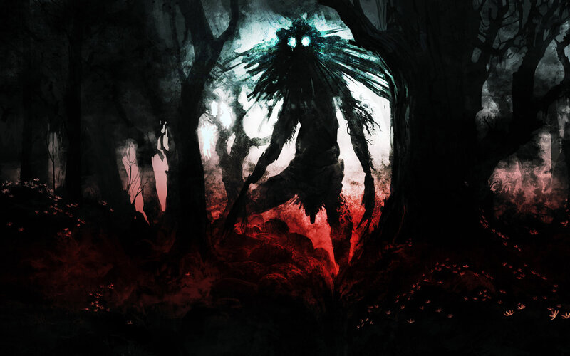 Dark forest monster