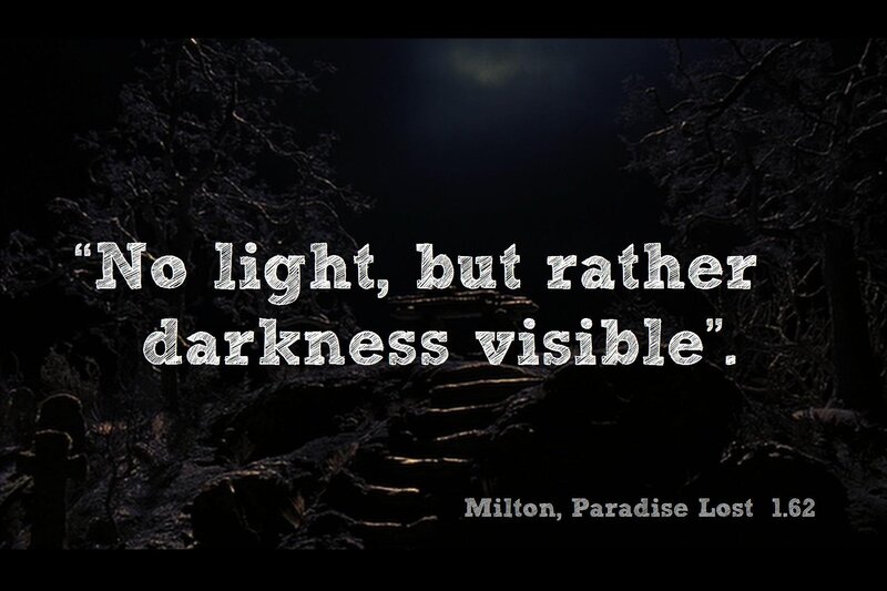Dark Forest Path — Black, Dramatic