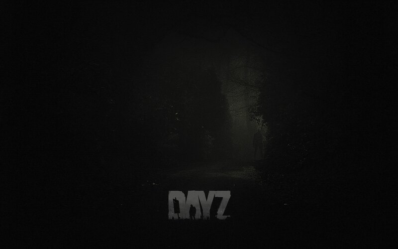 Dark forest with silhouettes