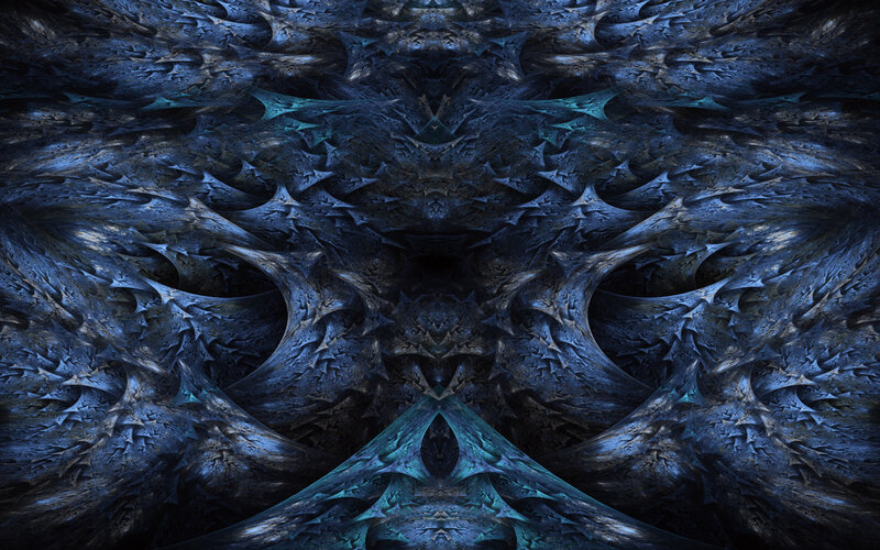 dark fractal cave structure