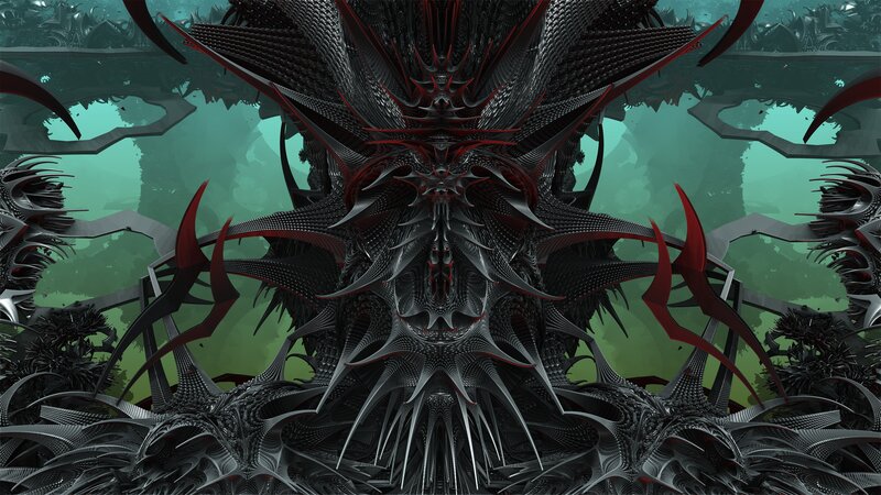 dark fractal creature