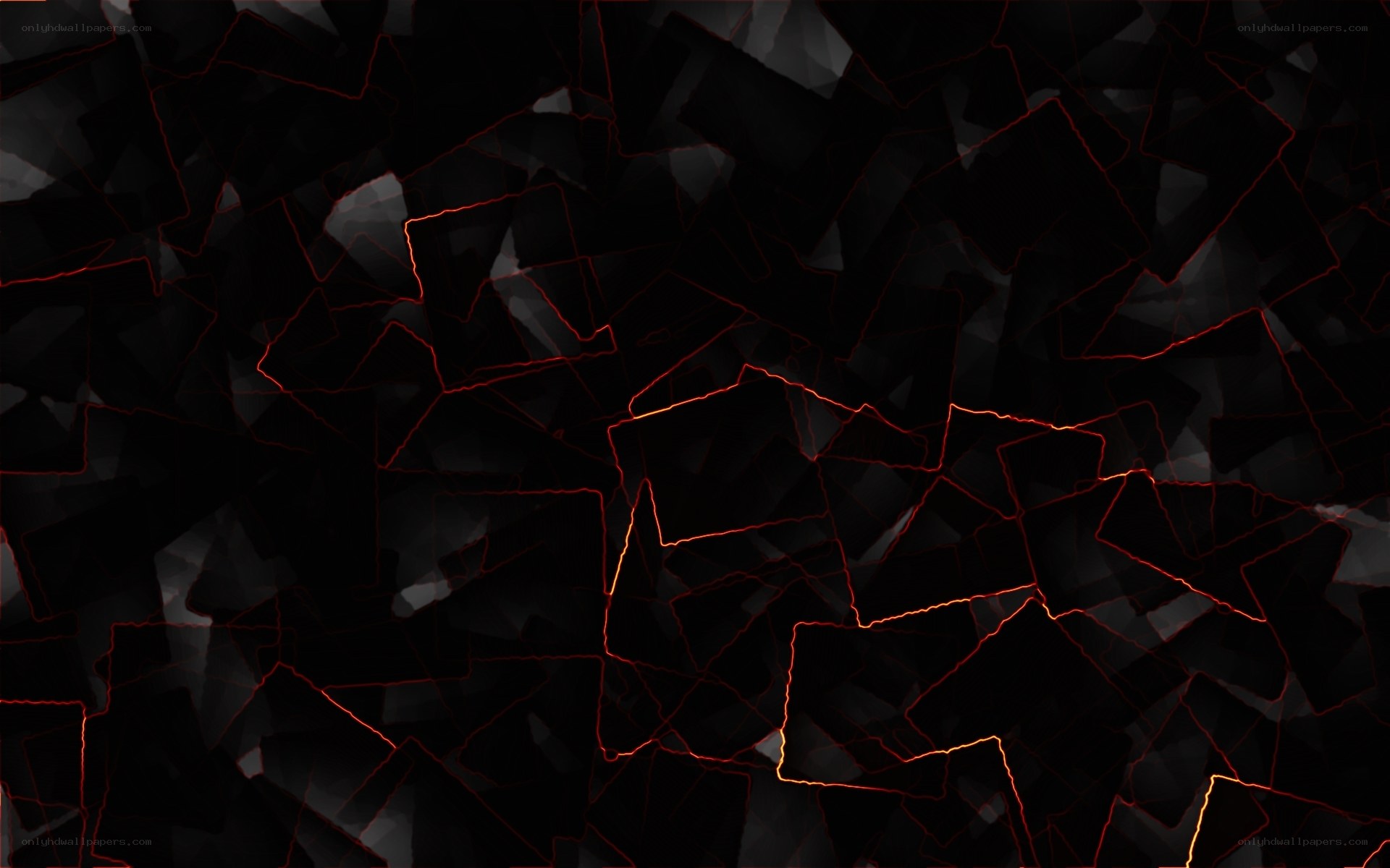 dark fractured surface with glowing lines