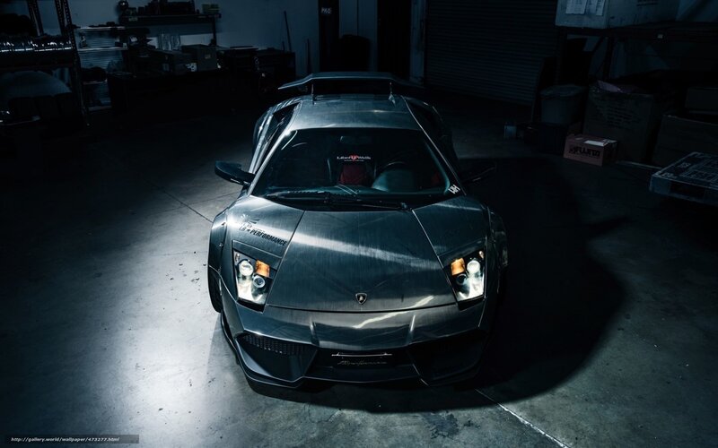 dark garage sports car