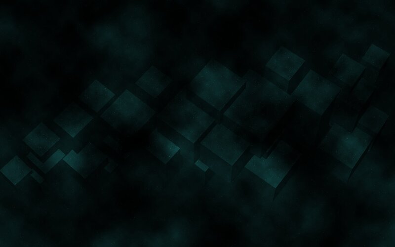 dark geometric cube pattern