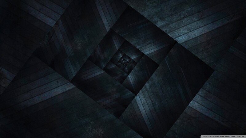 Dark Geometric Pattern — Black