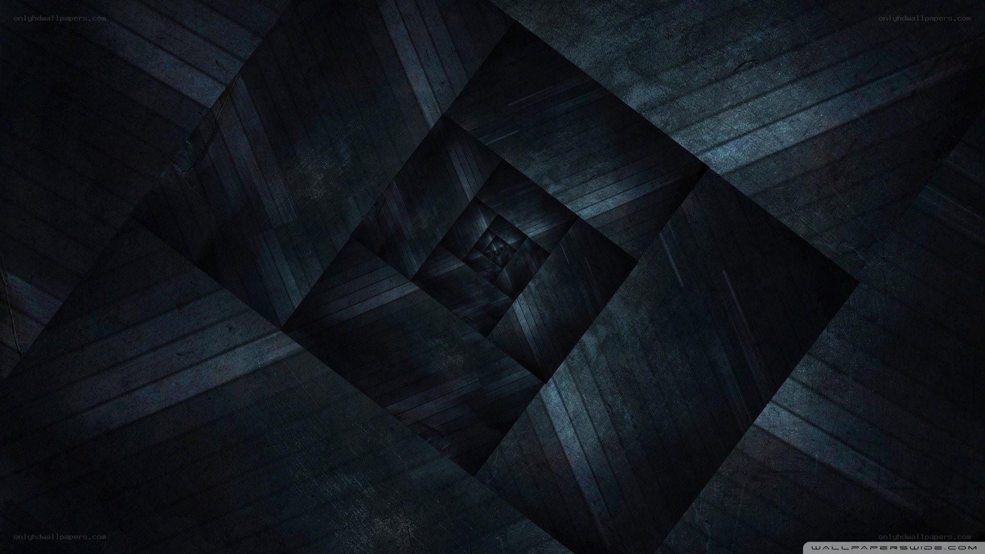 dark geometric tunnel pattern