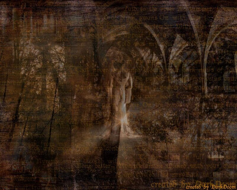 dark gothic text background