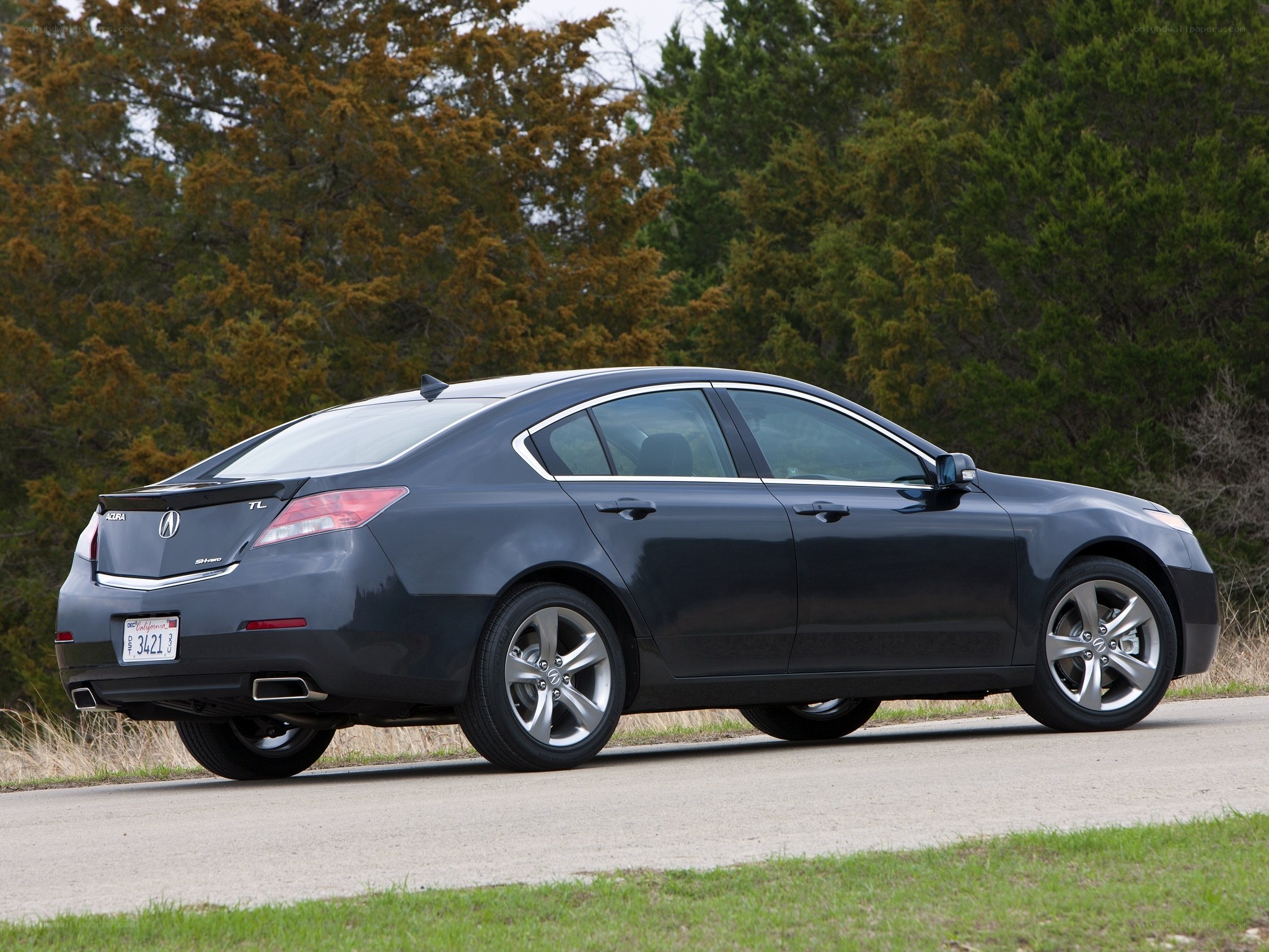 Dark gray Acura TL sedan