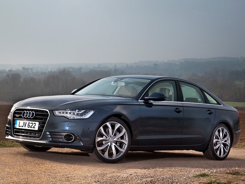 Dark gray Audi A6 sedan