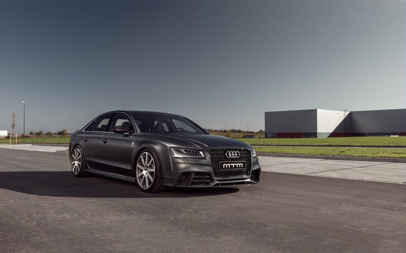 Dark Gray Audi Sedan