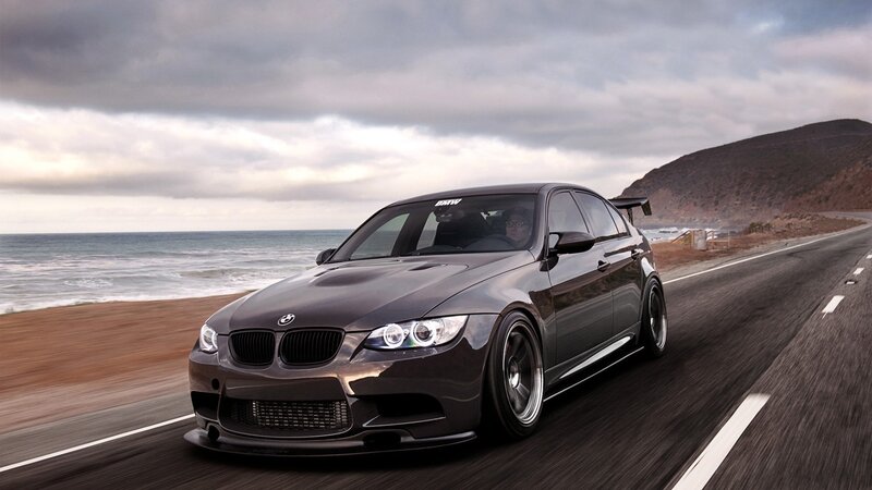 Dark Gray BMW Car — Dramatic, Afternoon