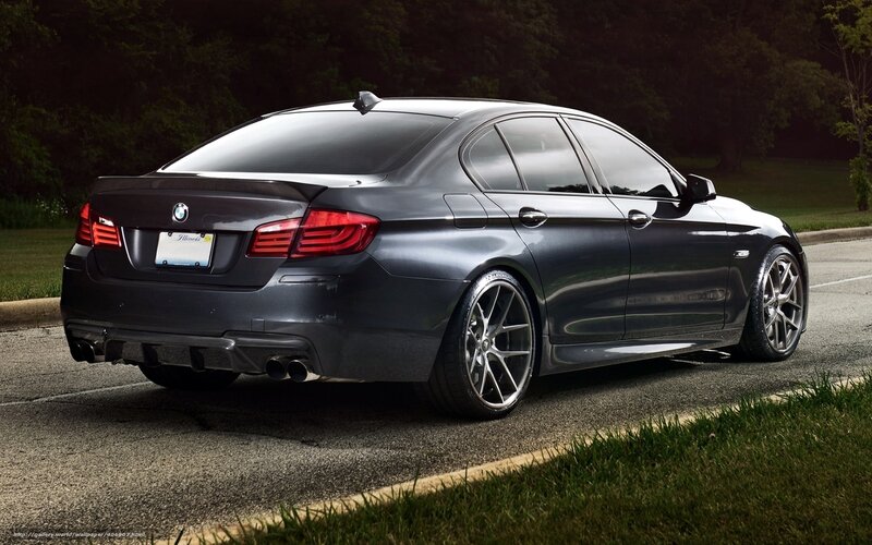 dark gray bmw sedan