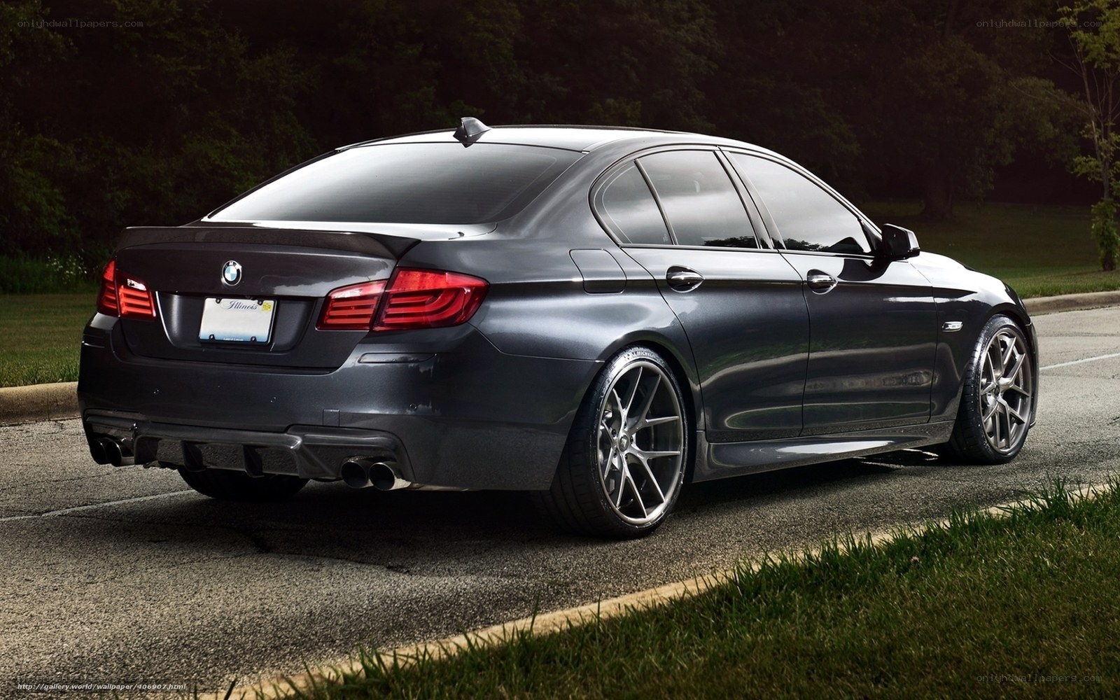 dark gray bmw sedan