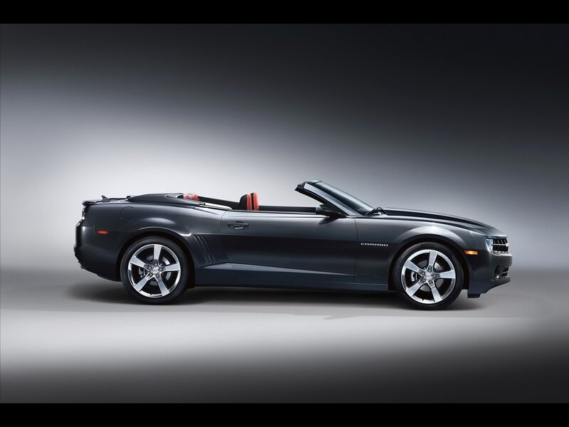 Dark gray Camaro convertible