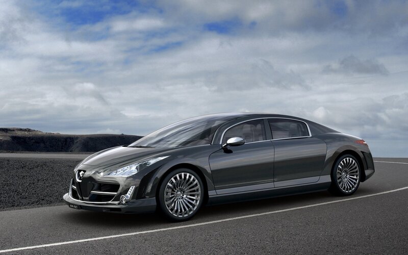 Dark Gray Concept Car — Dramatic, 3d Render