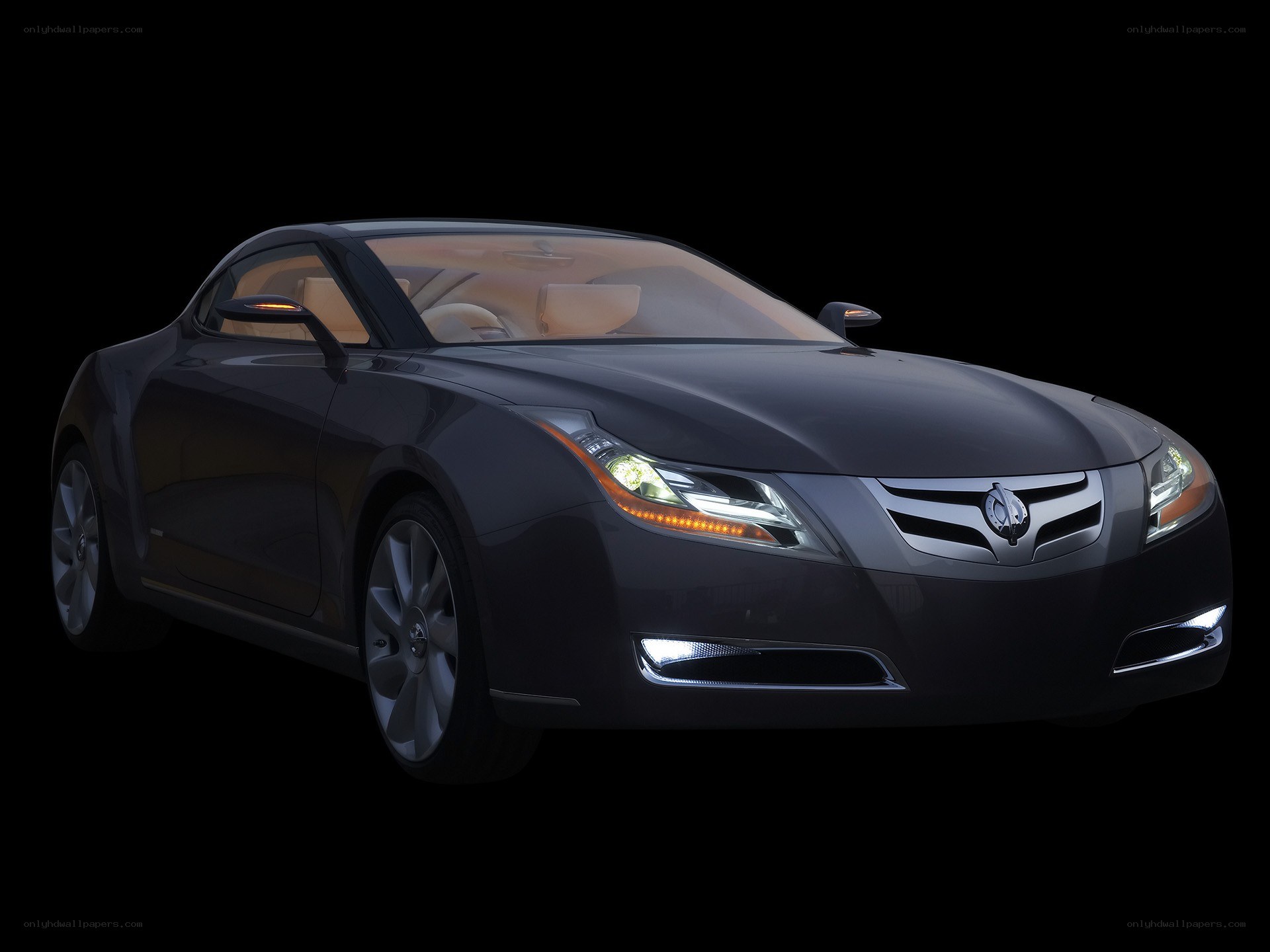 dark gray concept car
