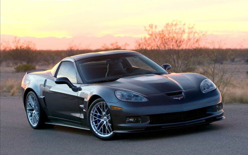 Dark Gray Corvette — Dramatic