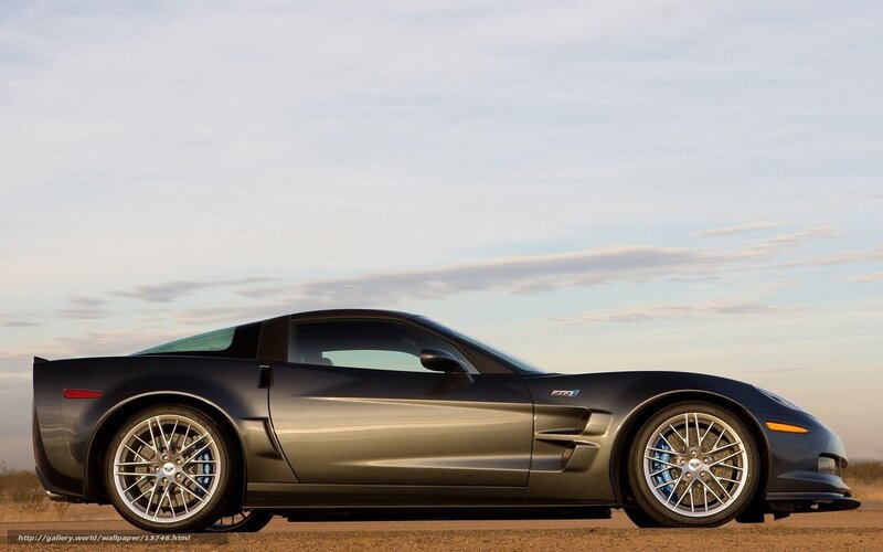 dark gray corvette sports car