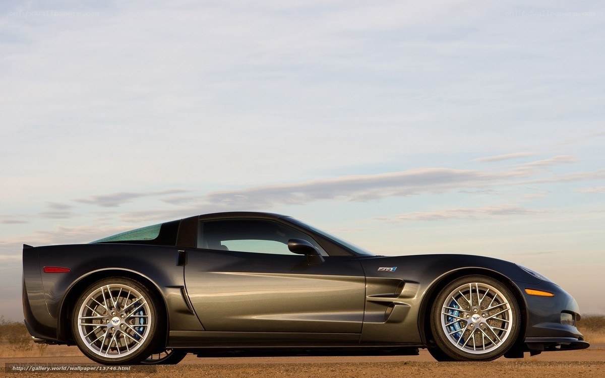 dark gray corvette sports car