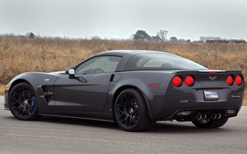 Dark Gray Corvette Zr1 — Calm