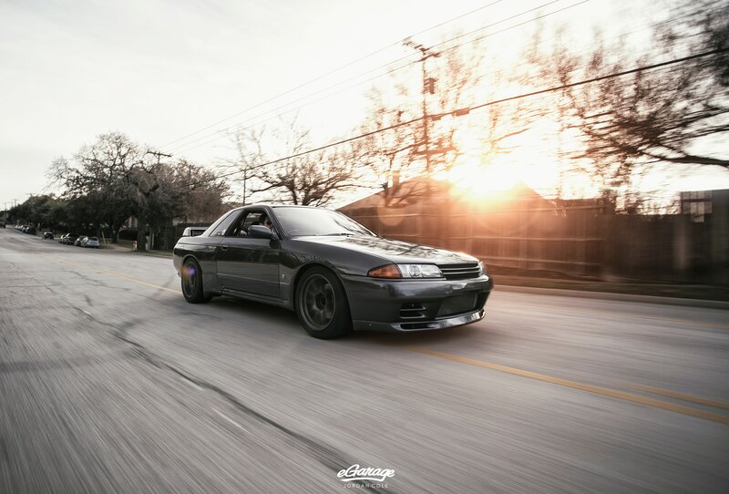 Dark Gray Coupe Car — Dynamic, Sunset, Photograph